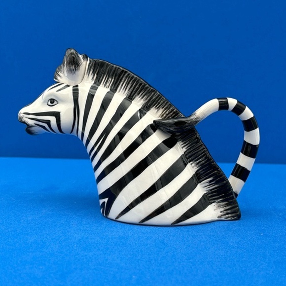 Fitz & Floyd Ceramic Zebra Creamer